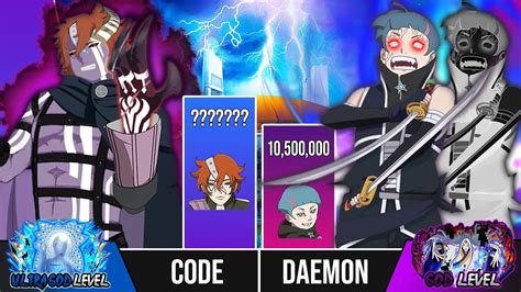 Code No Limiter Vs Daemon Full Counter Power Levels Naruto Boruto