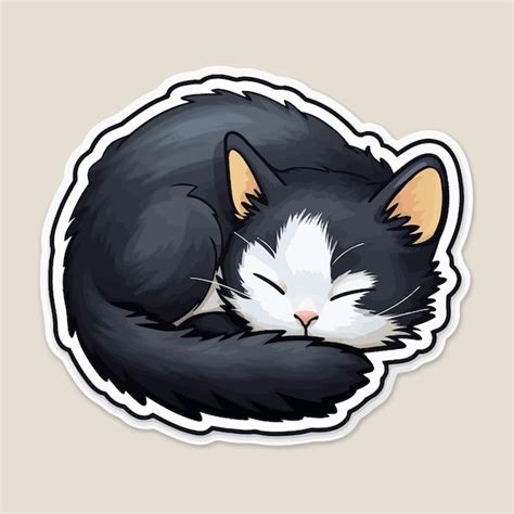 Premium Vector Fat Cat Sticker