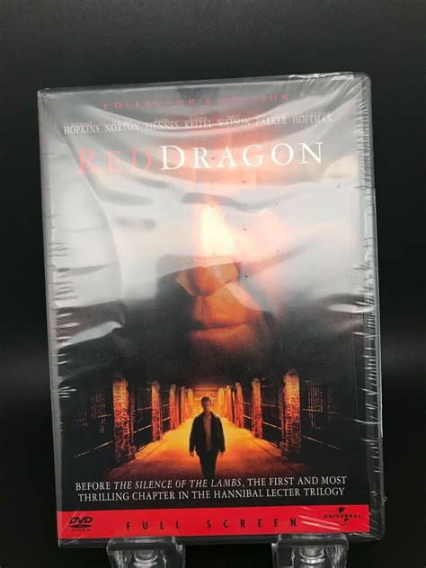 Red Dragon Dvd Movie Collectors Edition Anthony Hopkins New Sealed