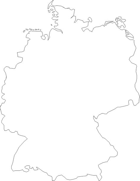 Outline Map Of Germany Full Size