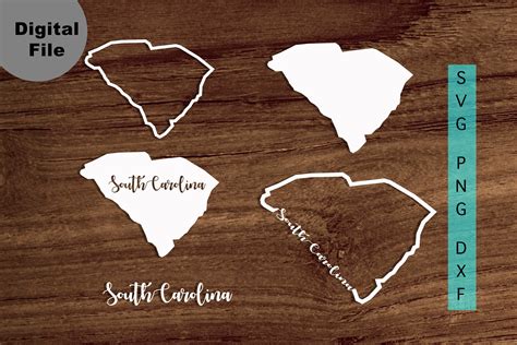 South Carolina Sate Outline Svg Cricut File Sc State Map Svg Etsy