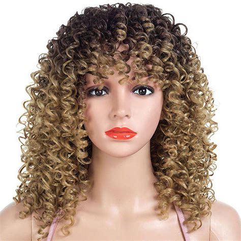 33 Off African Small Curl Gradient Ramp Wig Rosegal