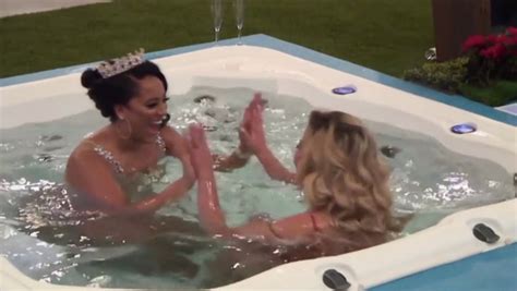 Celebrity Big Brother Housemate Strips To Thong For Sizzling Hot Tub