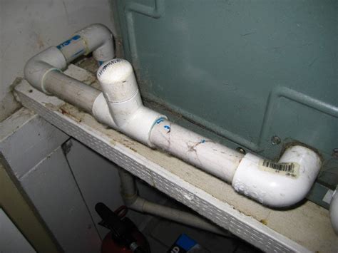 Pouring bleach into your ac unit's drain line in early springtime before you start ask someone to watch the end of the drain line outside when you pour the bleach in the access hole. Cleaning Your AC Drain Line — Square House
