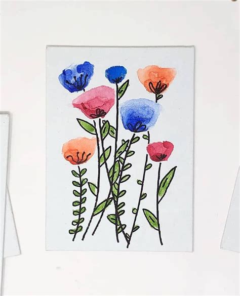How To Paint Easy Watercolor Flowers No Painting Skills Required