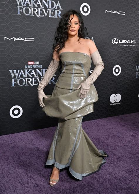 Rihanna And Other Big Fashion Moments From The Wakanda Forever Premiere