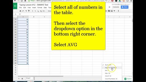 Related posts we will take a look at how to use these two functions individually. Finding the average in Google Sheets - YouTube