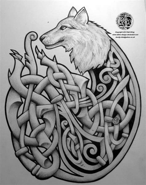 Celtic Wolf By Tattoo Design On Deviantart