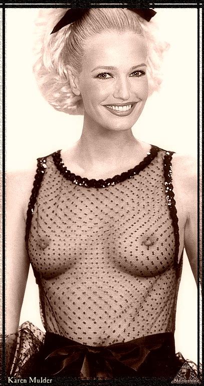 Karen Mulder In See Through Top