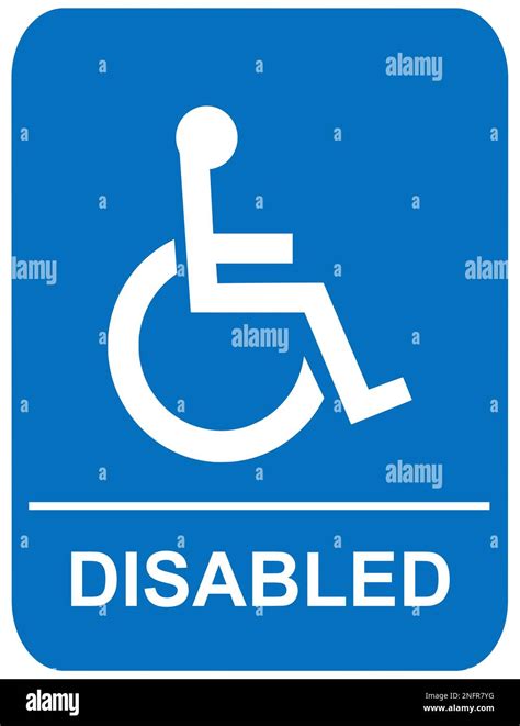 Disabled Restroom Sign Stock Photo Alamy