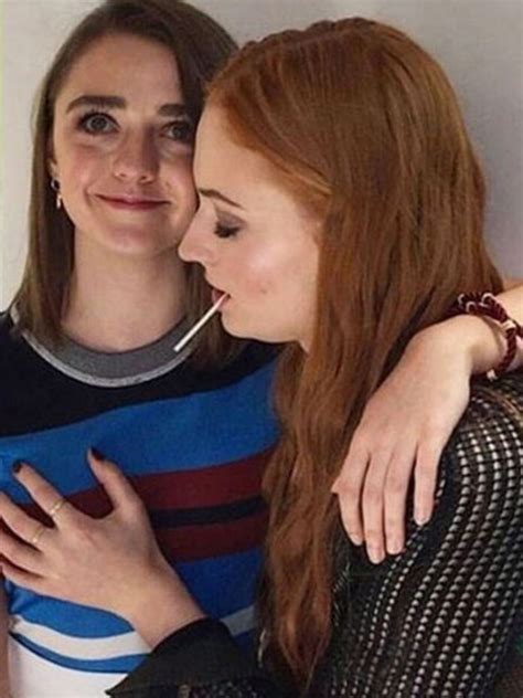Why Game Of Thrones Stars Maisie Williams And Sophie Turner Would Sneak Kisses News Com Au