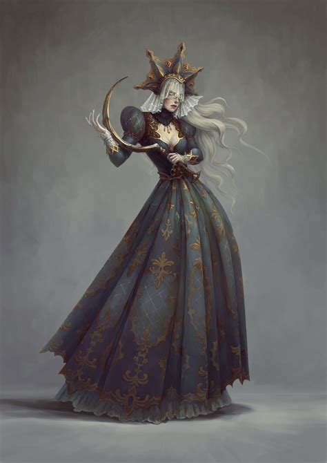 Daria Ovchinnikova Undead Priestess Character Design Concept Art