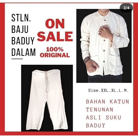 Jual STLN Baju Khas Baduy Asli Tenunan Baduy 100 Original Shopee
