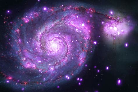 X Ray Vision Makes Our Sister Galaxy Look Pretty In Purple Nbc News
