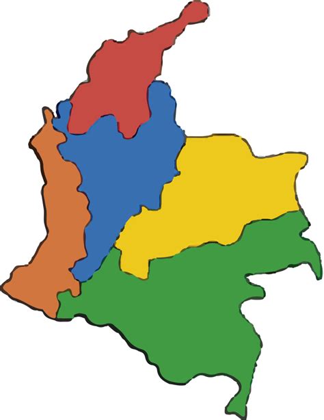Colombia Mapa Regiones File Mapa De Colombia Regiones Naturales Png AF2