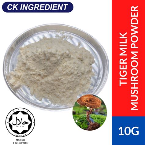 Halal Tiger Milk Mushroom Powder Serbuk Cendawan Susu Harimau