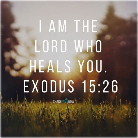 Bible Versesi Am The Lord Who Heals You