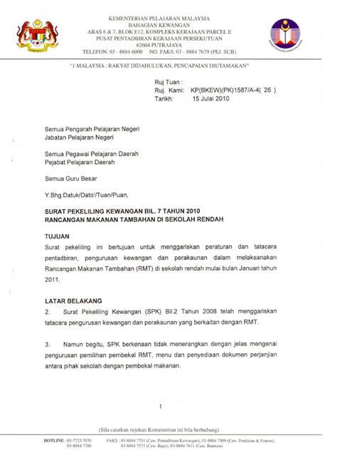 Contoh Surat Rasmi Perjanjian Penyambungan Elektrik