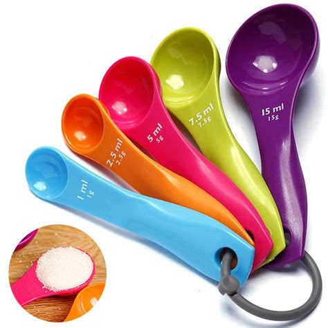 Magnetic Measuring Spoons Set Stainless Steel Dual Sided Stackable