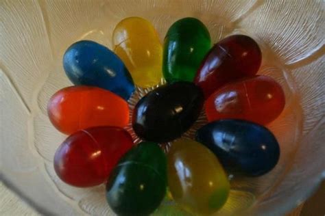 Use mint jelly for stems. JELL-O EGG JIGGLERS Recipe | Jell-o, Jello eggs, Kraft recipes