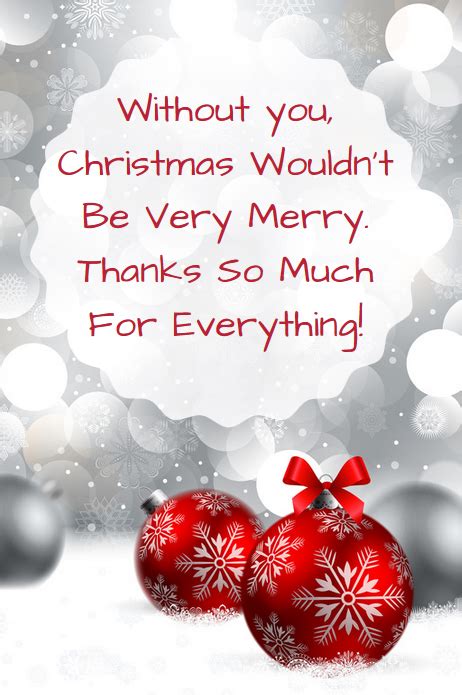 Business Thank You Messages Examples For Christmas Christmas Thank