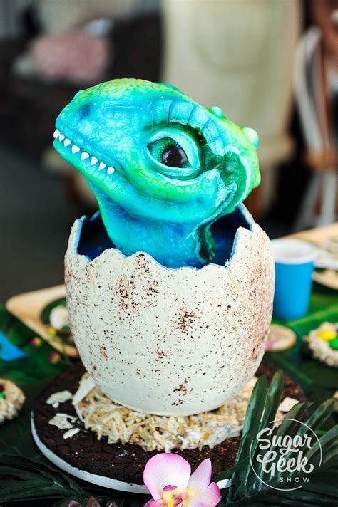 Dinosaur Egg Cake Tutorial Video Tutorial Sugar Geek Show