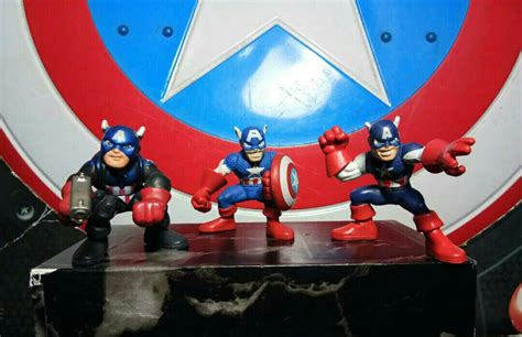 Marvel Super Hero Squad Captain America Set Of 3 Hobbies And Toys Toys
