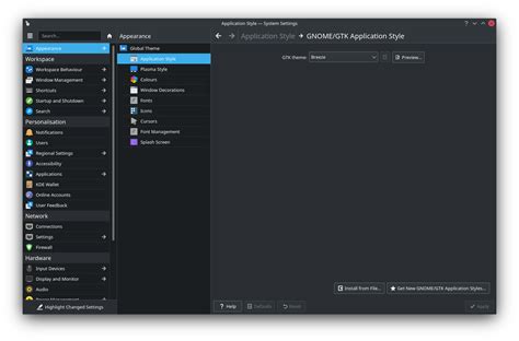 Theming Gtk Apps On Kde Plasma Desktop Plasma Endeavouros