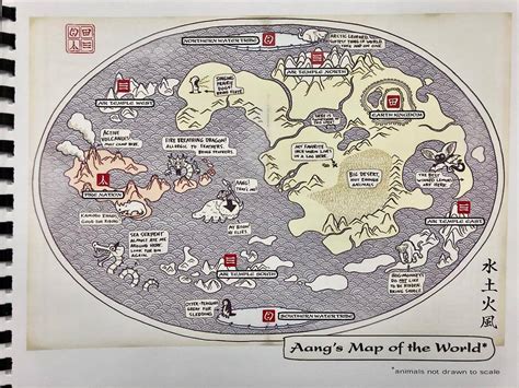 Avatar The Last Airbender World Map Titoindependent