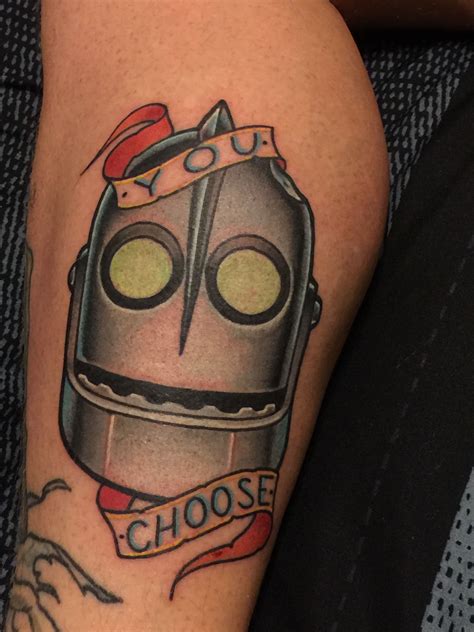 Iron Giant Tattoo By Tyler Nealeigh Black Lotus Tattooers Gilbert Az