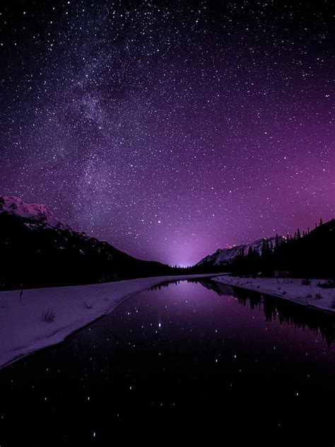 Starry Sky Illuminates Mountain Photograph By Ascentxmedia