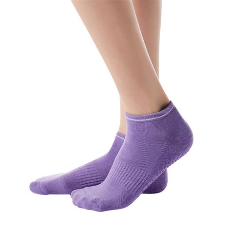 Non Slip Yoga Socks For Women Anti Skid Barre Fitness Socks With Grips For Women Walmart Com