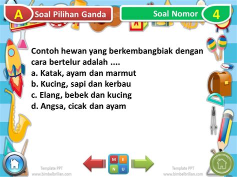 Tumbuhan berikut yang hidup di dalam air ialah … a. Power Point (PPT) Soal Tema 1 Kelas 6 SD Subtema 2 Hewan ...