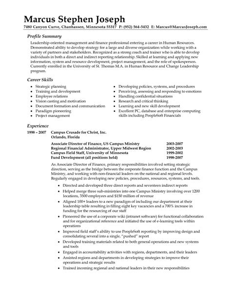 Example Of A Professional Summary On A Resume Free Letter Templates