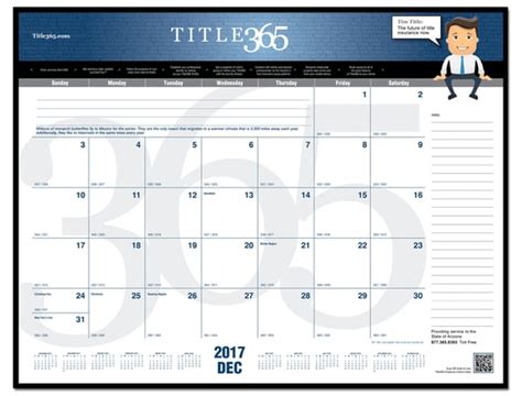 Desk Pad Calendar Custom Desk Pad Calendar