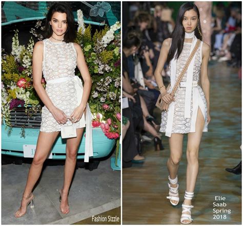 Marked reed krakoff's first jewelry collection for the brand, paper flowers, on thursday night, with a smattering of celebs and influencers, including campaign faces elle fanning and a$ap ferg, as well as greta gerwig, zendaya, sarah paulson and kendall jenner — who ditched hosting. Kendall Jenner In Elie Saab @ Tiffany & Co. Paper Flowers ...
