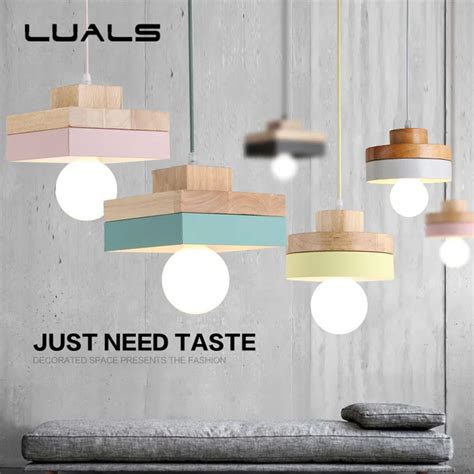 Nordic Pendant Light Creative Wood Pendant Lamp For Living Room Restaurant Home Lighting Modern