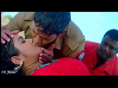 Amarpali Dubey Nirahua Ka Hot Kiss Scene Dj Rajkamal Basti Bhojpuri