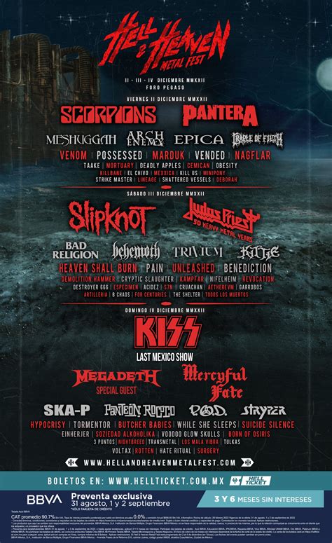 Hell And Heaven Open Air 2022 Revela Su Cartel