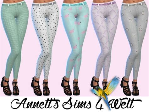Jeans Leggings At Annetts Sims 4 Welt Sims 4 Updates