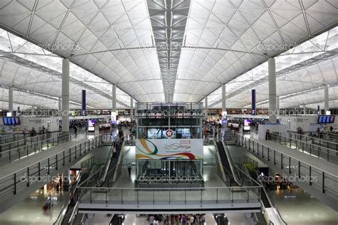 Hong Kong International Airport Terminal 1 Stock Editorial Photo