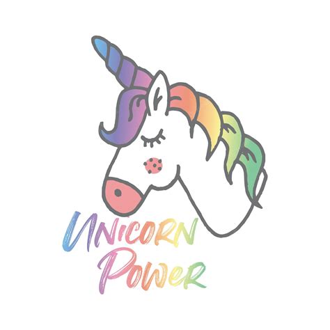 Premium Vector Cute Magical Unicorn Hand Drawn Illustration