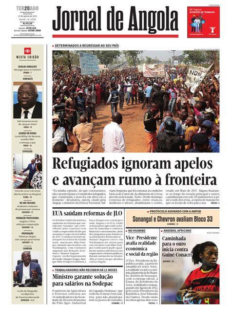 Jornal De Angola Angola Refugiado