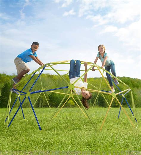 Geodesic Climbing Dome Jungle Gym And Play Structure For Multiple Kids