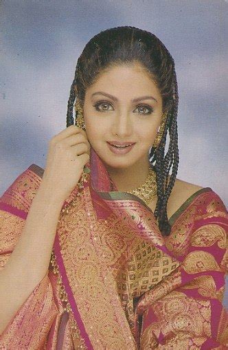 Sridevi 90s Styling Sridevi Works Embroidered Fabric And Cornrows