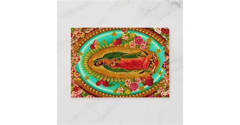 our lady guadalupe mexican saint virgin mary business card zazzle