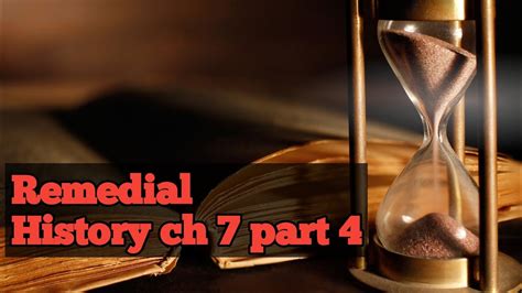 🔴remedial Historychapter Seven 7part 4the Immediate Cause Of The