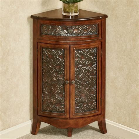 Office Star Products Merlot Corner Accent Table With Storage White