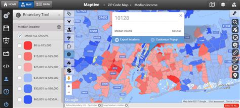 Zip Code Map United States Maptive