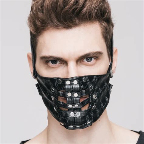 New Punk Hot Explosion Steam Punk Cosplay Skin Mask Rivet Realistic